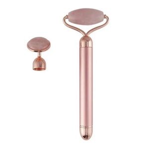 2 in 1 Vibrating Face Roller, Electric Jade Roller Facial